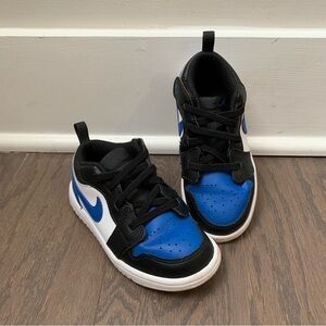 Air Jordan 1 Low Alt in Royal Blue Black White - Toddler Sz 9C